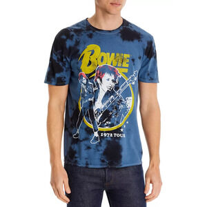 Philcos David Bowie Graphic Tee Blue Midnigth Size M 3543